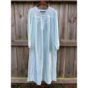 Vintage 90s Fundamentals Embroidered Satin Nightgown